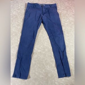 Zara Men’s Blue Boot Cut Straight Leg Dress Pants 32x32